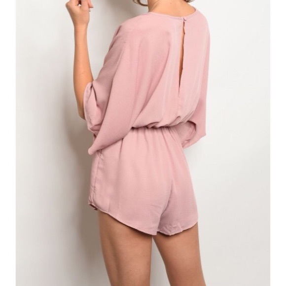 1 DAY CLEARANCE✨ New Mauve blush Romper - Picture 2 of 2